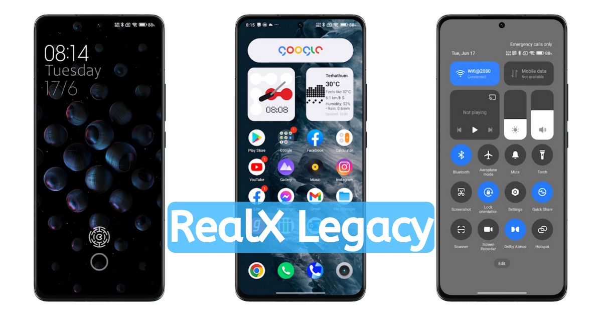 realX Legacy Theme with Fingerprint & Charging Animation realX Legacy Theme with Fingerprint & Charging Animation