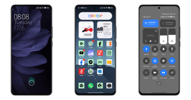 android mi themes fingerprint lock
